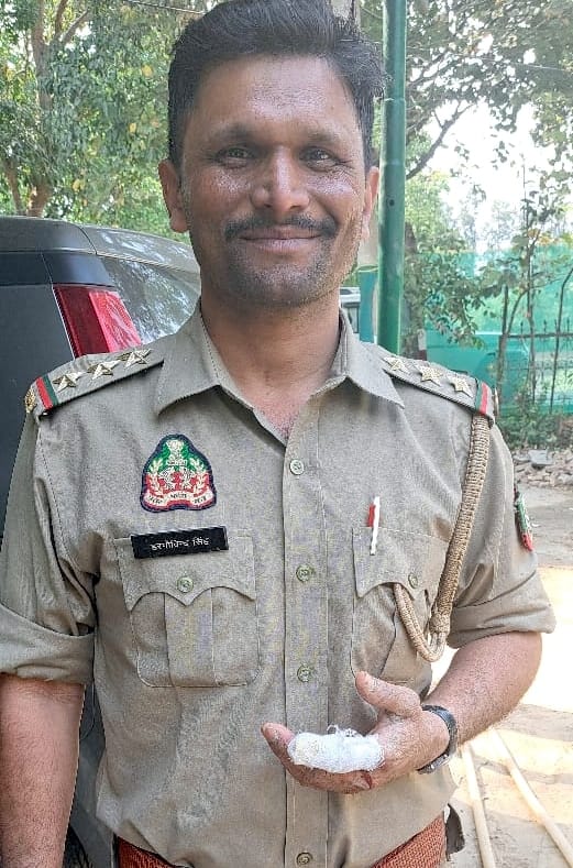 कोतवाली देहात क्षेत्र के ग्राम गढीवान के जंगल में किसानों पर हमला करने वाला पिंजरे में कैद गुलद कोतवाली देहात क्षेत्र के ग्राम गढीवान के जंगल में किसानों पर हमला करने वाला पिंजरे में कैद गुलद