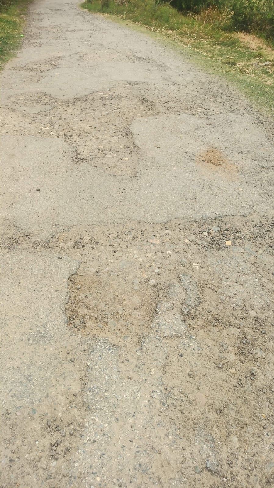 गरुड़ के अणां लोहारचौरा मोटर मार्ग में गड्ढे गरुड़ के अणां लोहारचौरा मोटर मार्ग में गड्ढे