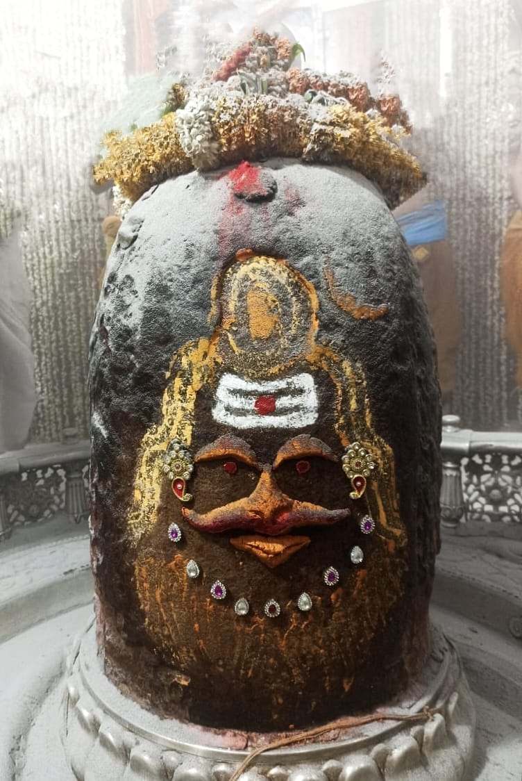 भस्मारती मे त्रिपुंड और त्रिनेत्र से सजे जटाधारी बाबा महाकाल