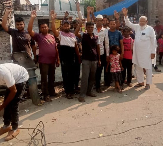 शेरपुर कलां में जलती केबिल । स्रोत - ग्रामीण