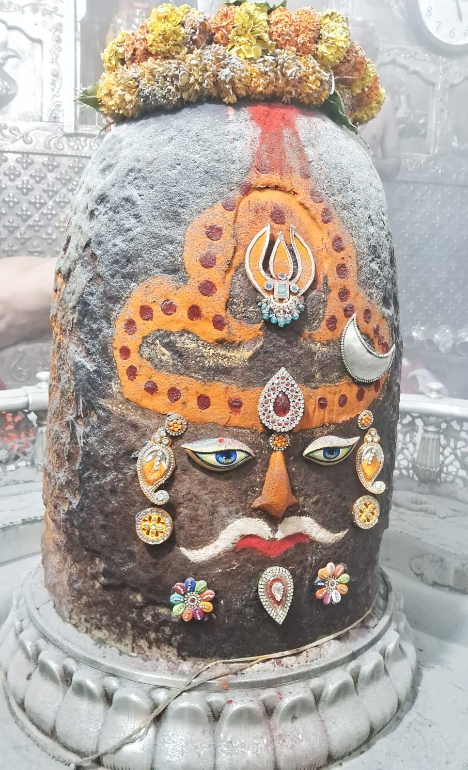 भस्म आरती के दौरान के फोटो भस्म आरती के दौरान के फोटो