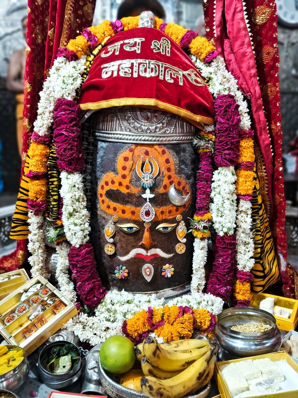 भस्म आरती के दौरान के फोटो भस्म आरती के दौरान के फोटो
