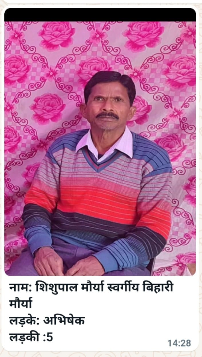 शिशुपाल मौर्या का फाइल फोटो।