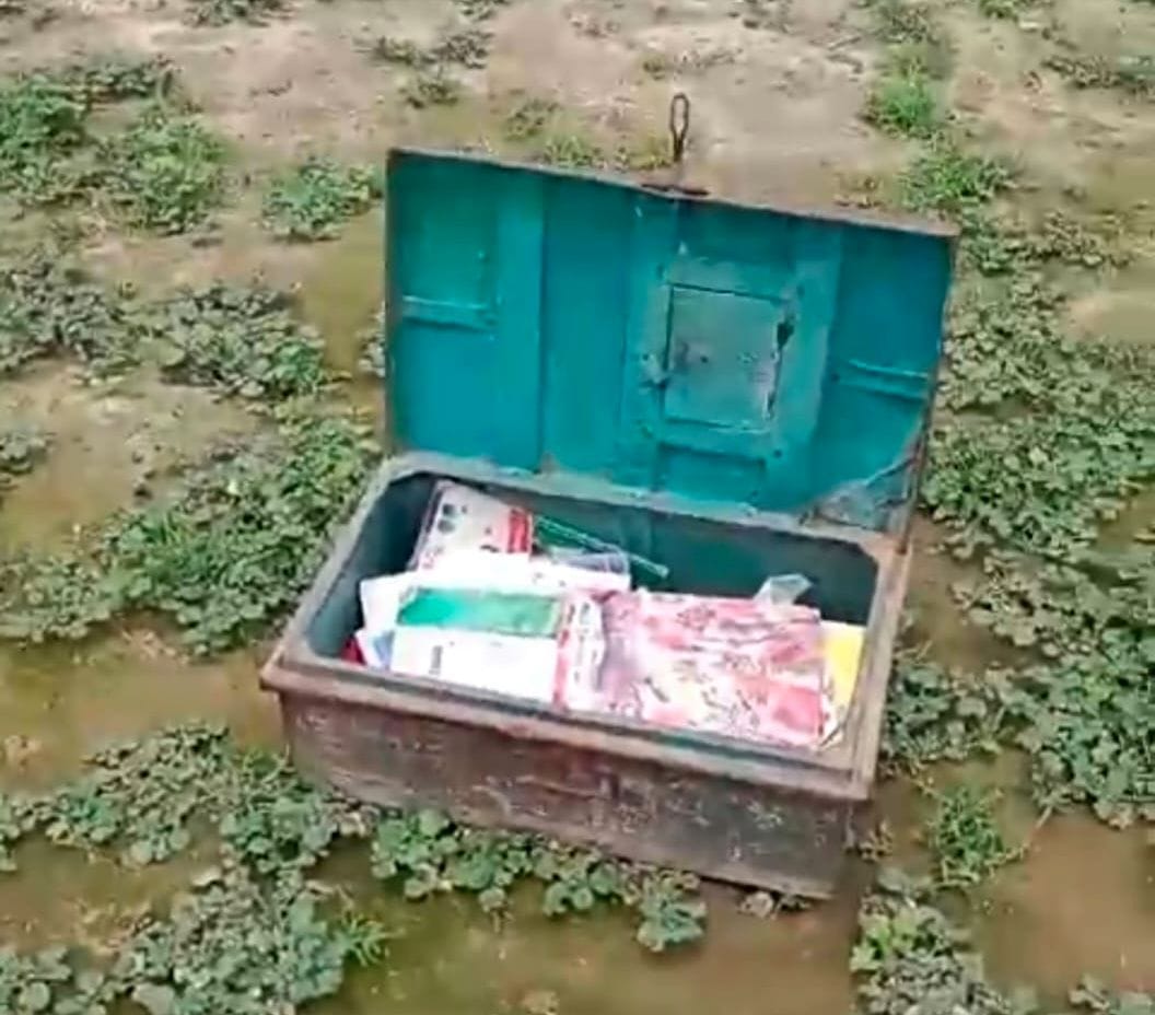खानपुर गांव में चोराें के काटी गई सेंध। संवाद खानपुर गांव में चोराें के काटी गई सेंध। संवाद