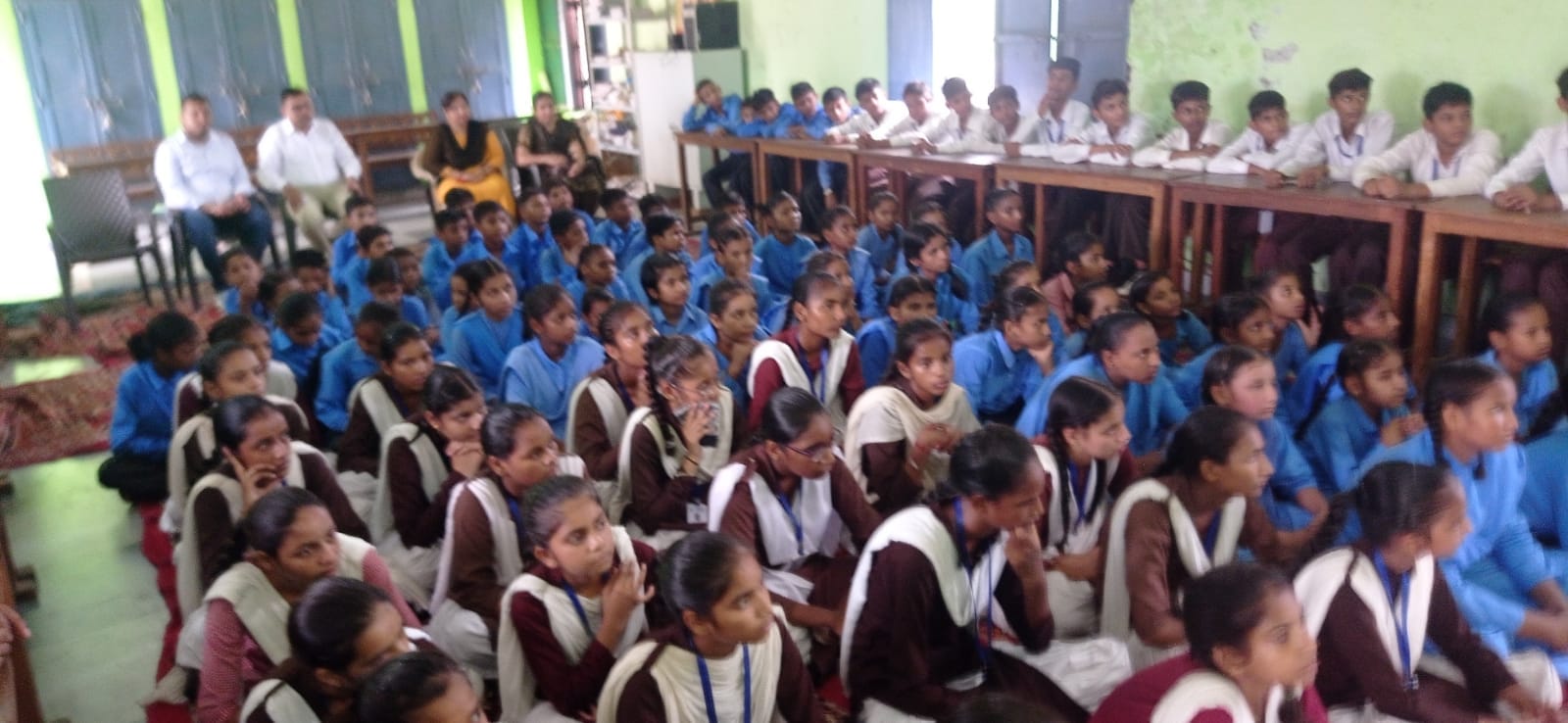 कुरुक्षेत्र। शाहाबाद राजकीय उच्च विद्यालय कल्याणा में अमर उजाला फाउंडेशन की तरफ से आयोजित पुलिस