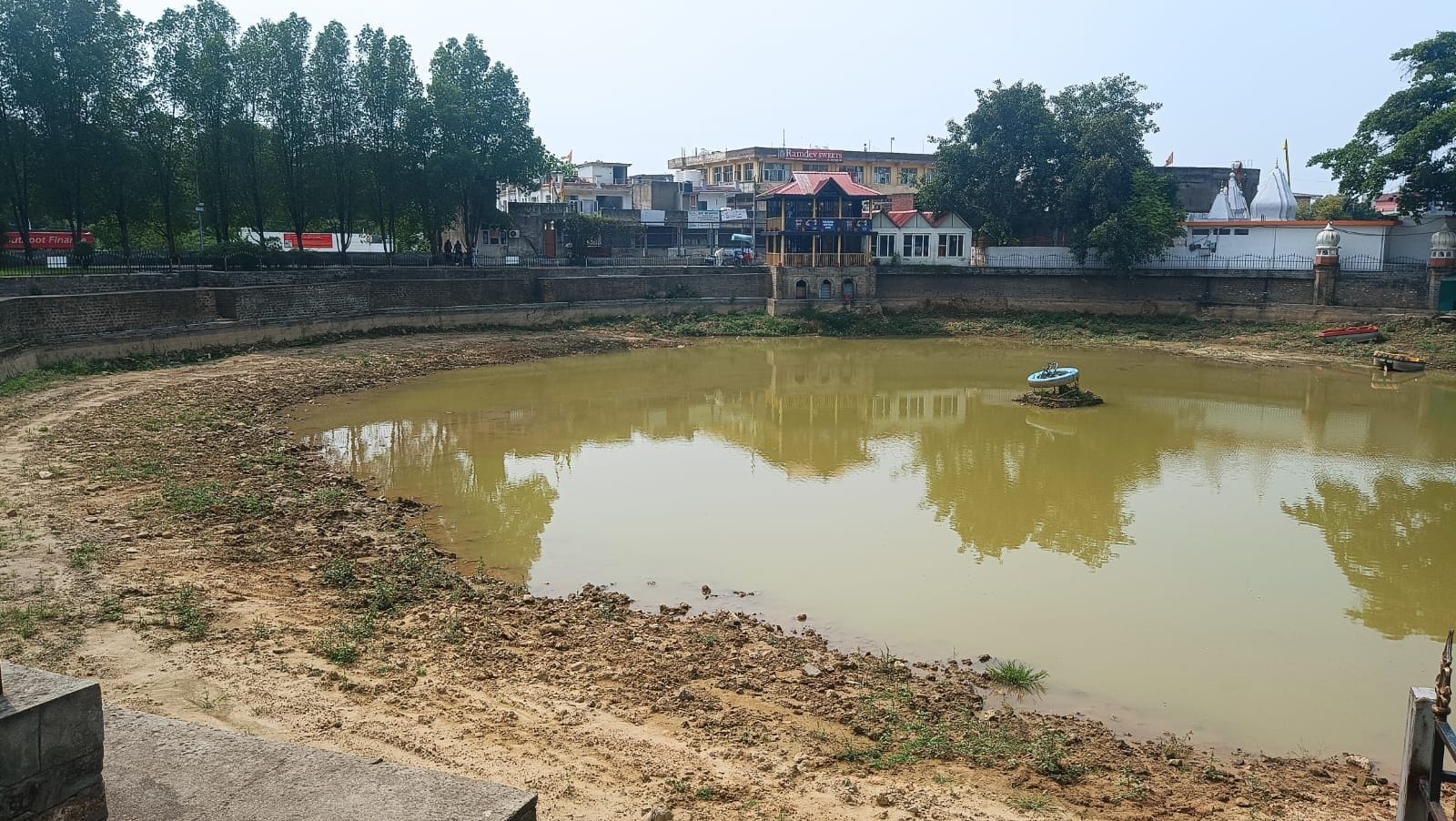 नालागढ़ के हेरिटेज पार्क में उगी बरसाती घास। संवाद नालागढ़ के हेरिटेज पार्क में उगी बरसाती घास। संवाद