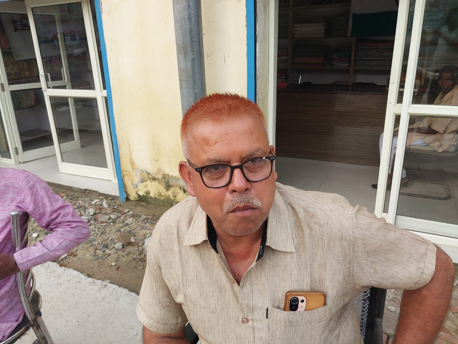 बरखेड़ा में सड़क पर पड़े गड्डे।संवाद बरखेड़ा में सड़क पर पड़े गड्डे।संवाद