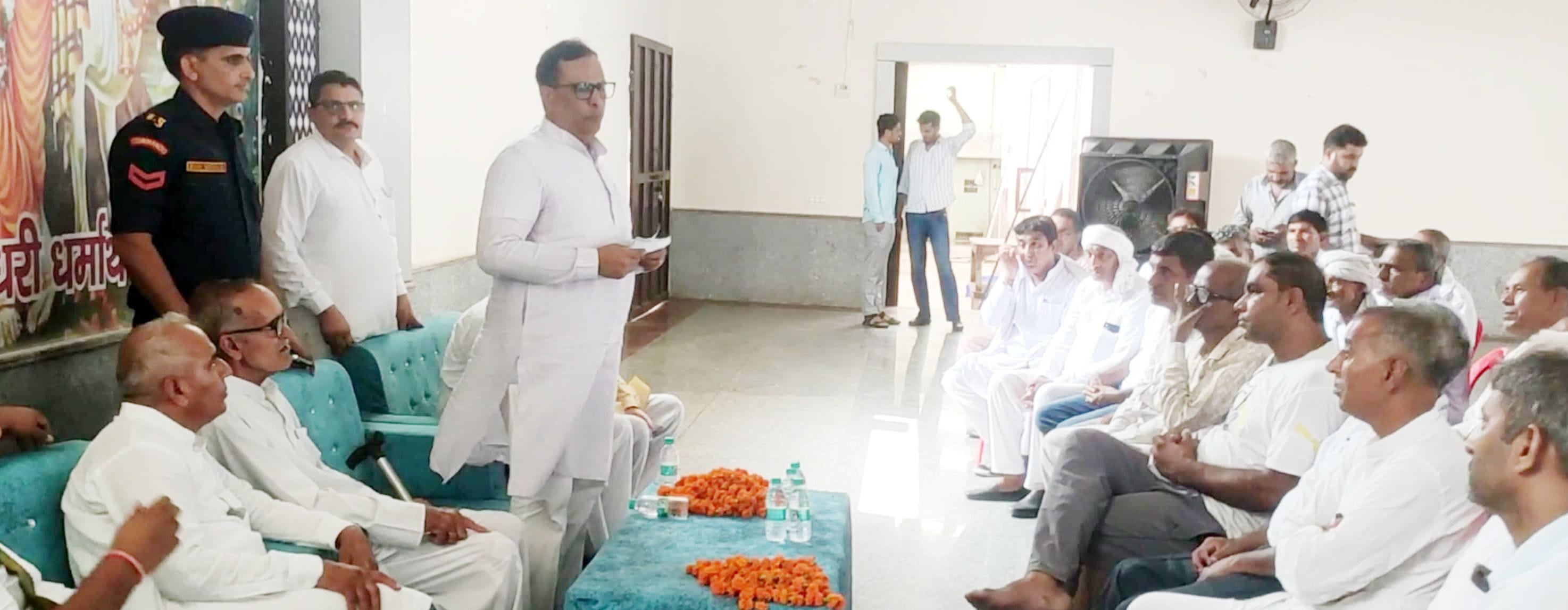 18जेएनडी26 : कार्यक्रम में पहुंचे पूर्व वित्तमंत्री कैप्टन अभिमन्यु। संवाद