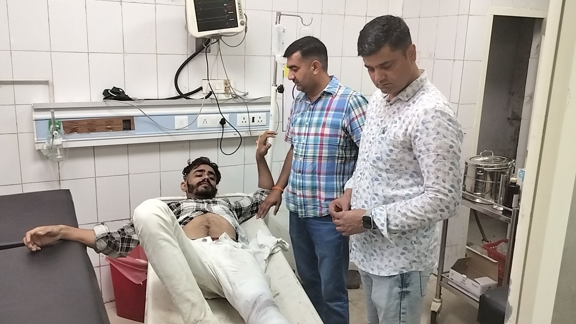 22जेएनडी13: नागरिक अस्पताल में इलाज के लिए भर्ती करवाया गया फिरौती मांगने का आरोपी। संवाद