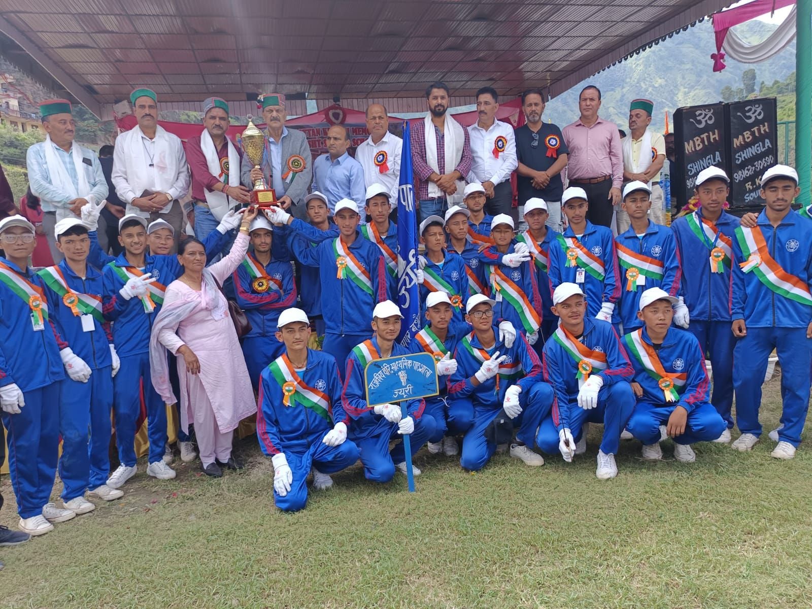 नोगली स्कूल में आयोजित अंडर 19 छात्र वर्ग खेलकूद प्रतियोगिता के समापन अवसर राज्य वितायोग अध्यक्