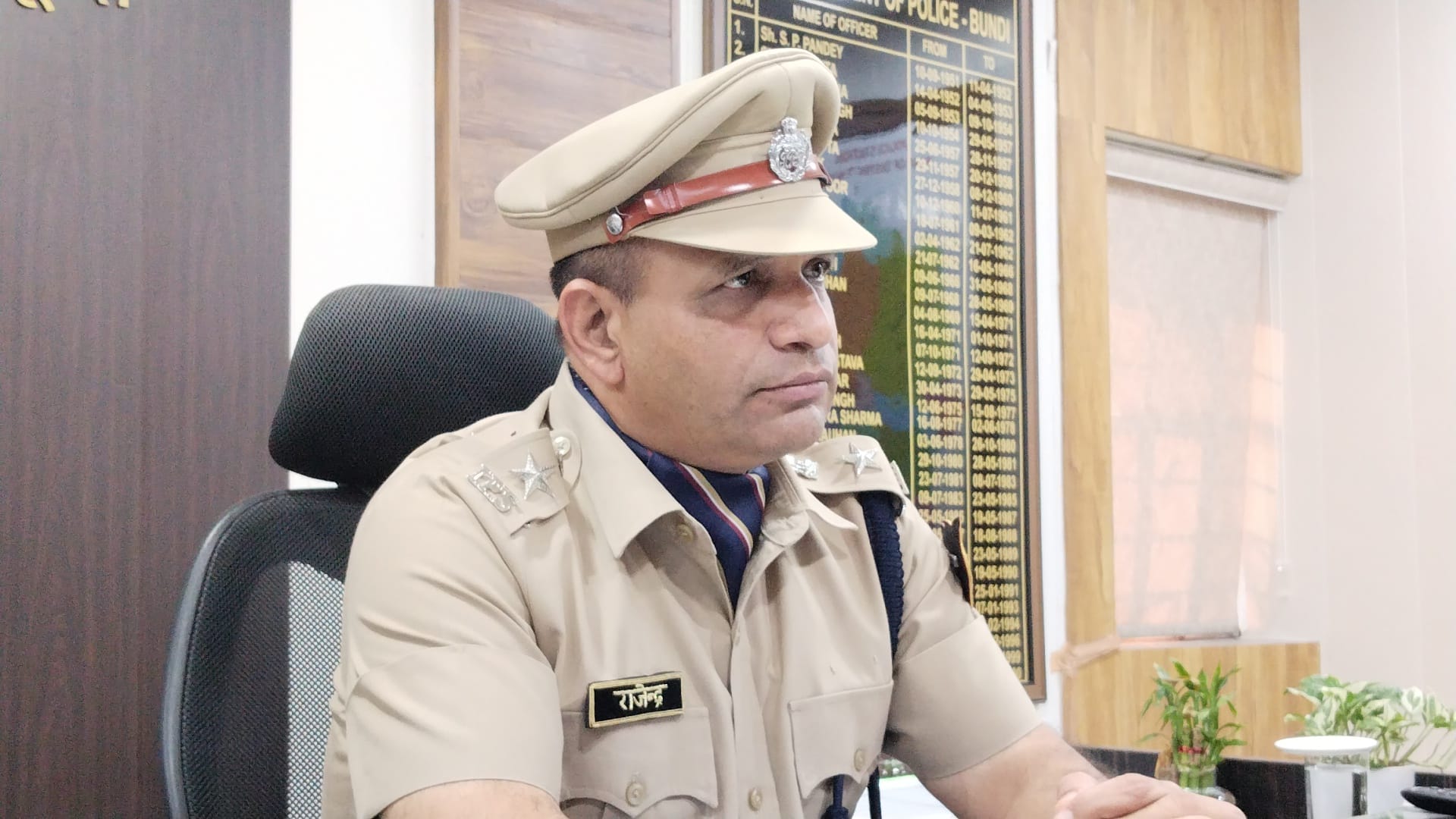 बूंदी एसपी राजेन्द्र मीणा ने संभाला पदभार, अवैध बजरी परिवहन बर्दाश्त नहींः एसपी मीणा