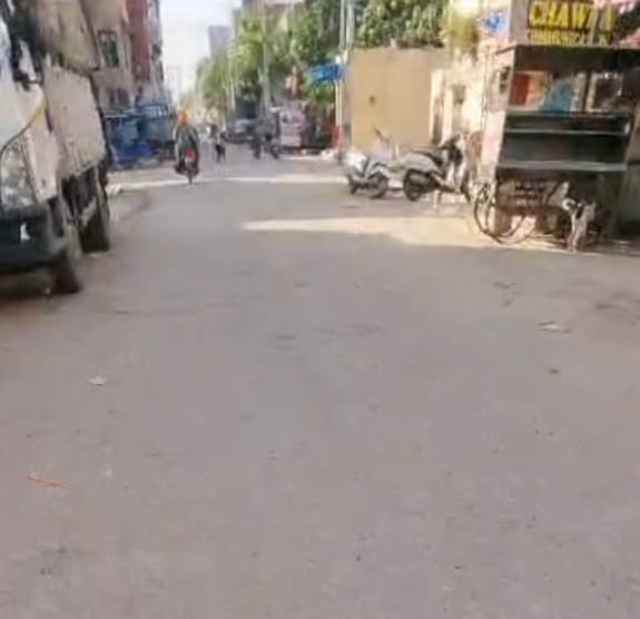 अंबाला छावनी की क्रॉस रोड नंबरचार। संवाद अंबाला छावनी की क्रॉस रोड नंबरचार। संवाद