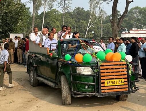 पीलीभीत टाइगर रिजर्व के मुस्तफाबाद गेस्ट हाउस पर हवन पूजन करते डीएम व जनप्रतिनिधि। संवाद पीलीभीत टाइगर रिजर्व के मुस्तफाबाद गेस्ट हाउस पर हवन पूजन करते डीएम व जनप्रतिनिधि। संवाद