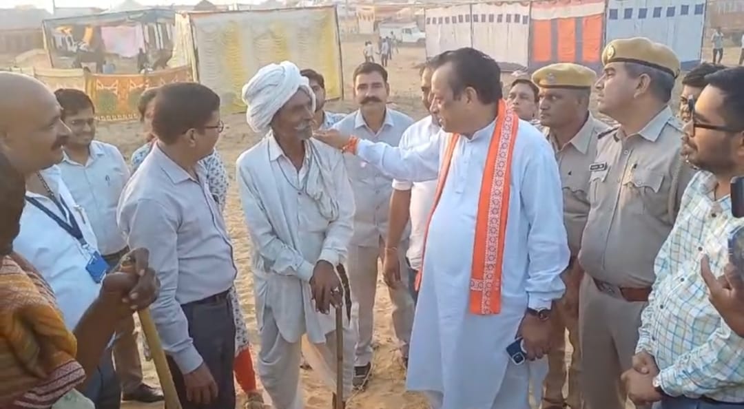पुष्कर पहुंचे पशुपालन व गोपालन मंत्री जोराराम कुमावत