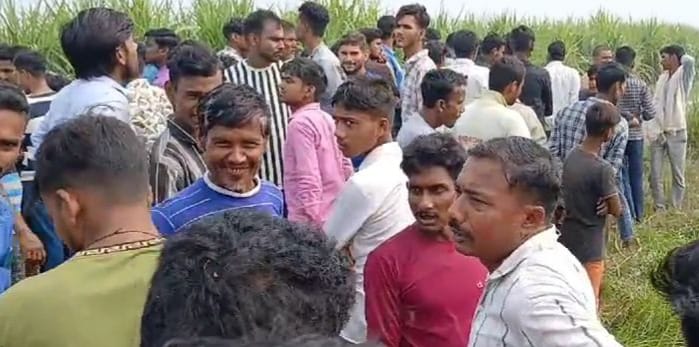 मझगईं के चौखड़ा फार्म में पिंजड़े में कैद बाघ। संवाद मझगईं के चौखड़ा फार्म में पिंजड़े में कैद बाघ। संवाद
