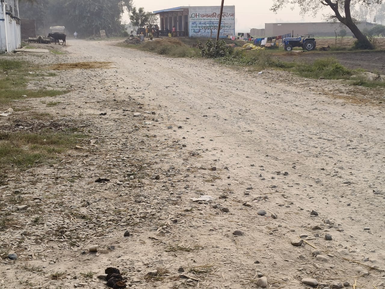कलीनगर शाहगढ़ मार्ग पर कटा पड़ा पुल का संपर्क मार्ग। संवाद कलीनगर शाहगढ़ मार्ग पर कटा पड़ा पुल का संपर्क मार्ग। संवाद