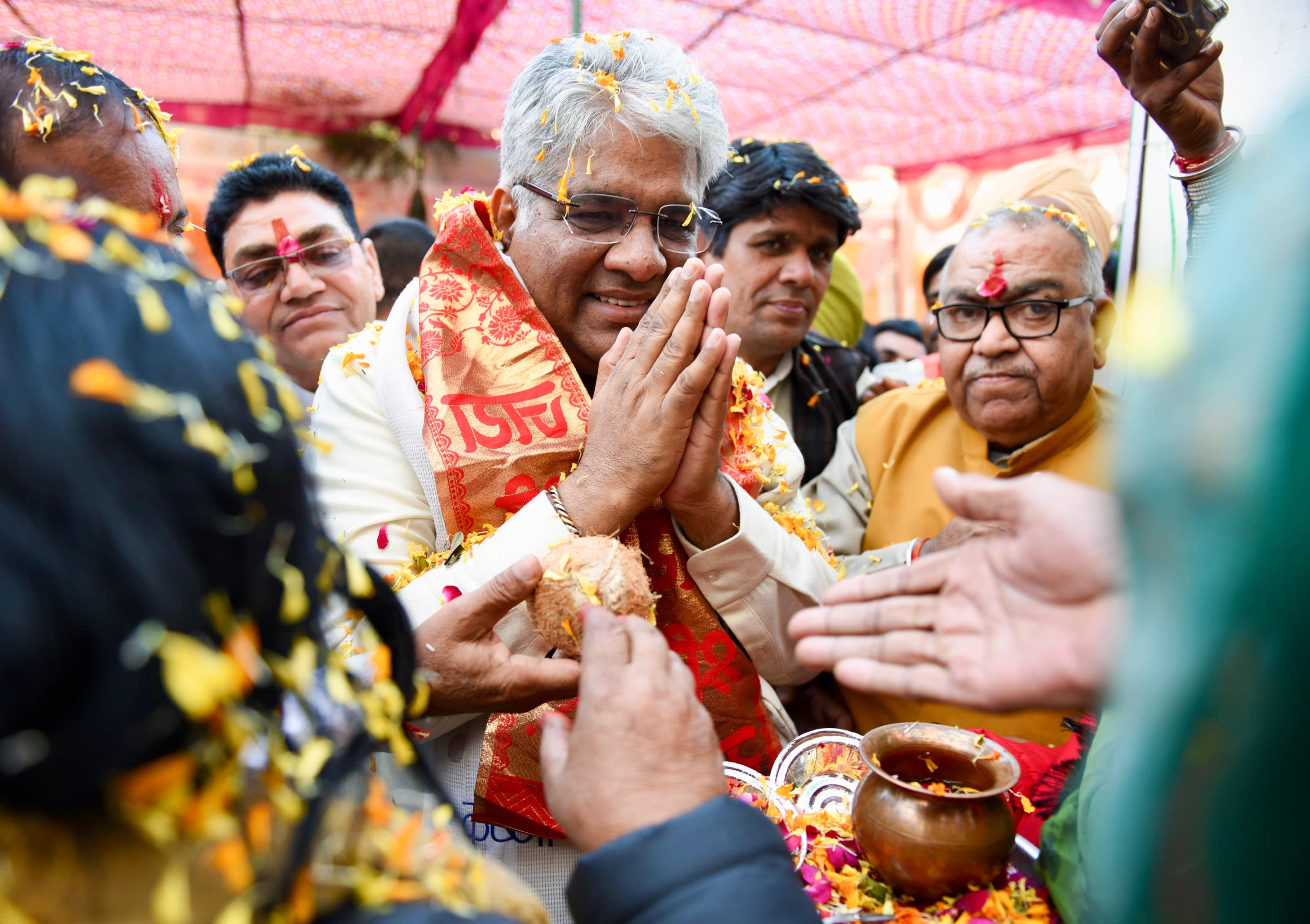 रामगढ़ पहुंचे केंद्रीय मंत्री भूपेंद्र यादव