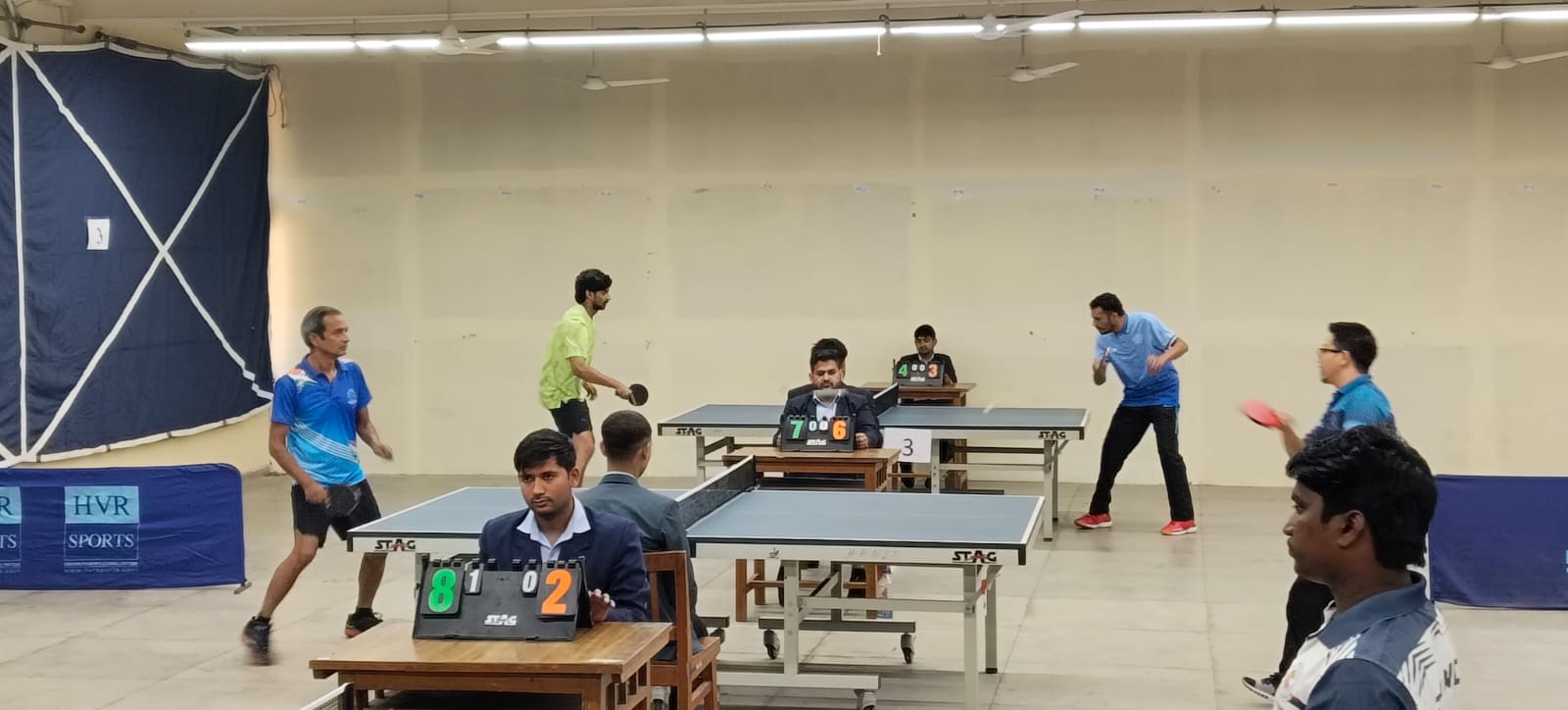 कुरुक्षेत्र। टेबल टेनिस प्रतियोगिता में भिड़ते फैकल्टी सदस्य। संवाद कुरुक्षेत्र। टेबल टेनिस प्रतियोगिता में भिड़ते फैकल्टी सदस्य। संवाद