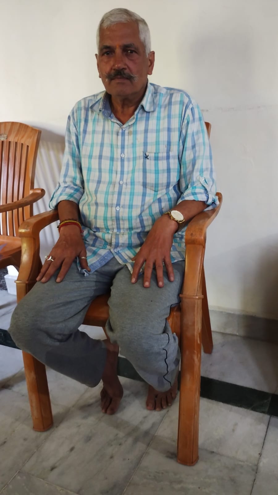 राजकुमार शर्मा सेवानिवृत्त बैंक मैनेजर।संवाद