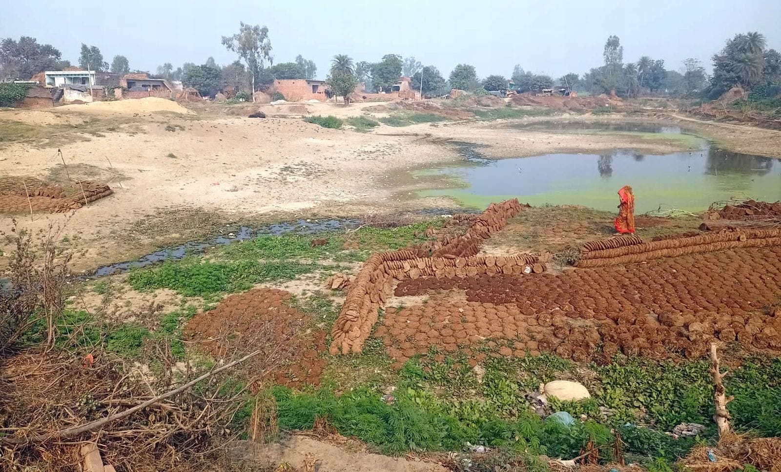भमुईया भदसिया गांव में बदहाल पड़ा अमृत सरोवर। संवाद भमुईया भदसिया गांव में बदहाल पड़ा अमृत सरोवर। संवाद