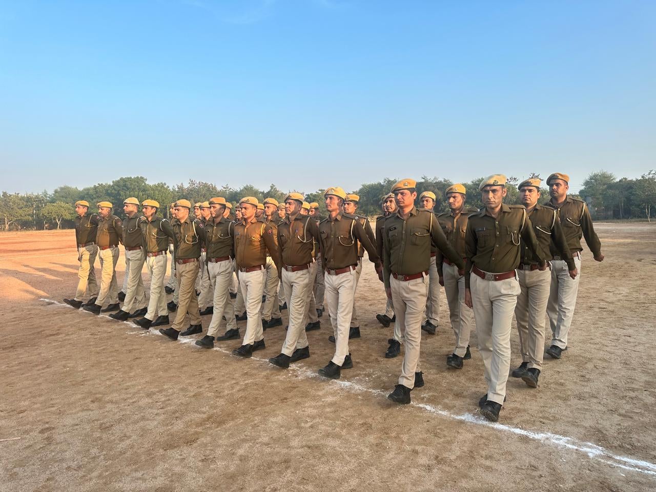जेल विभाग की प्लाटून गणतंत्र दिवस परेड की तैयारियों में जुटी