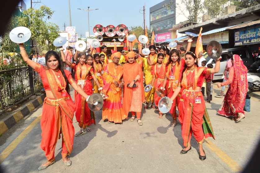 अयोध्या के राम मंदिर की वर्षगांठ के पहले ही भगवामय हुआ नागदा