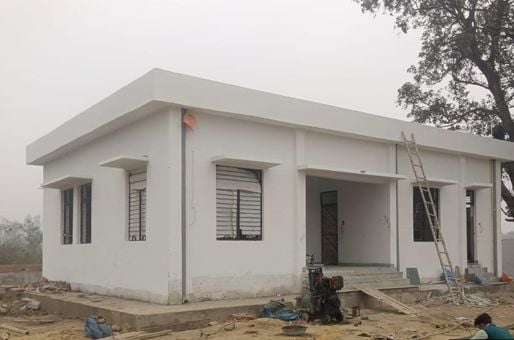 न्यू उपकेंद्र छाउछ का निर्माणाधीन काम। स्रोत विभाग