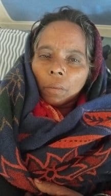 राजगढ़ के समीप सड़क हादसे में घायल श्रद्धालु जगन। संवाद