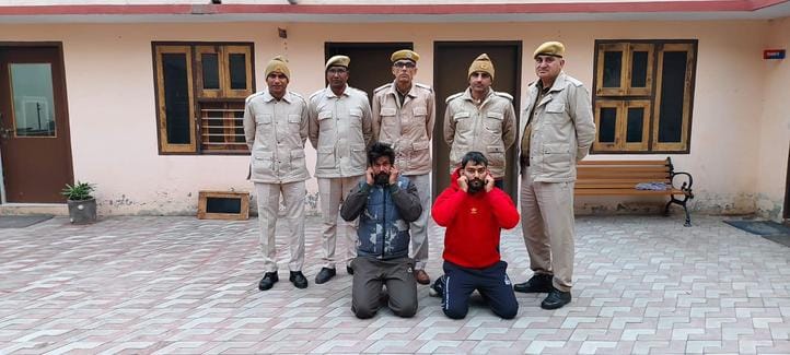 हनुमानगढ़ पुलिस कि गिरफ्त में आरोपी युवक