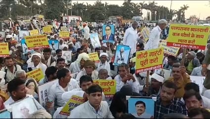 स्थायी नियुक्ति पत्र की मांग को लेकर सड़क पर उतरे प्रदेश भर के पटेल