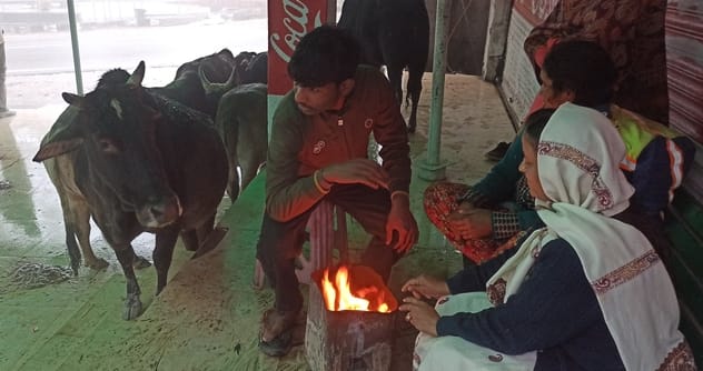 धर्मशाला में लगातार हो रही बारिश के चलते उफान पर आई मन्नूणी खड्ड। संवाद