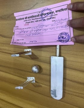 चितौड़गढ़ जिले के सांवलियाजी मंदिर में ड्रीम इलेवन में जीतने वाले श्रद्धालु ने भगवान को चांदी क