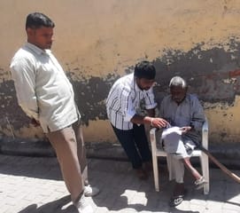 फोटो 37- सोनीपत के खरखौदा के गांव खाड़ा स्थित राजकीय वरिष्ठ माध्यमिक विद्यालय में बनाए गए परीक्