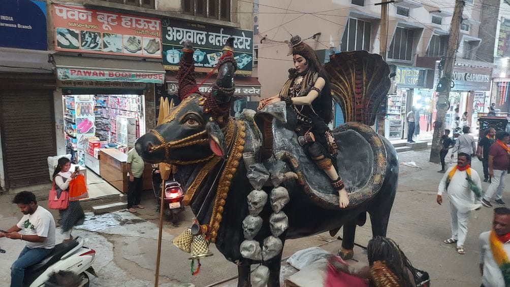 11जेएनडी38-झांकी में राम दरबार के दृश्य दिखाते हुए। संवाद 11जेएनडी38-झांकी में राम दरबार के दृश्य दिखाते हुए। संवाद