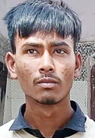 पुवायां में ई रिक्शा लूट का आरोपी अंजन मंडल । स्रोत पुलिस