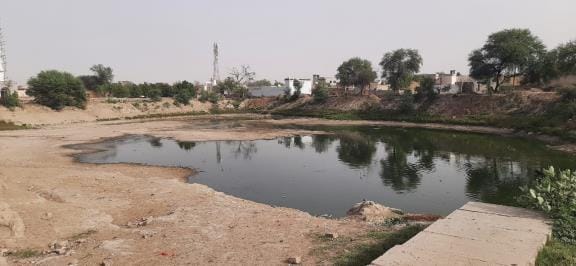रानियां में जलघर की तलहटी में पहुंचा पानी। संवाद