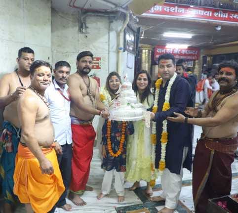 आज कुछ ऐसे हुई भस्मारती। 