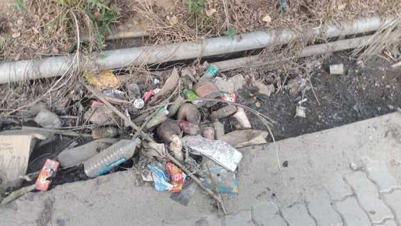 सलौणी बाजार में पसरी गंदगी। संवाद