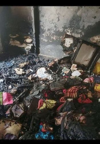 टिहरा के बांदल ब्राह्मण में मकान में भड़की आग। स्त्रोत- जागरूक पाठक टिहरा के बांदल ब्राह्मण में मकान में भड़की आग। स्त्रोत- जागरूक पाठक