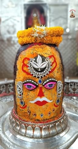 बाबा महाकाल का भस्म आरती श्रंगार। 