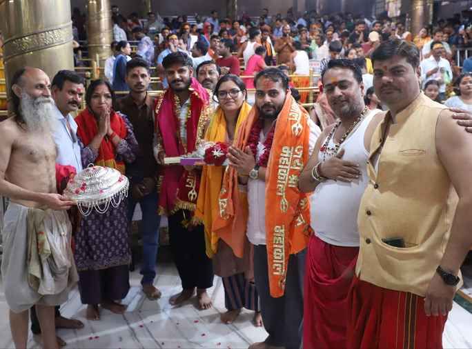 बाबा महाकाल की भस्म आरती। 