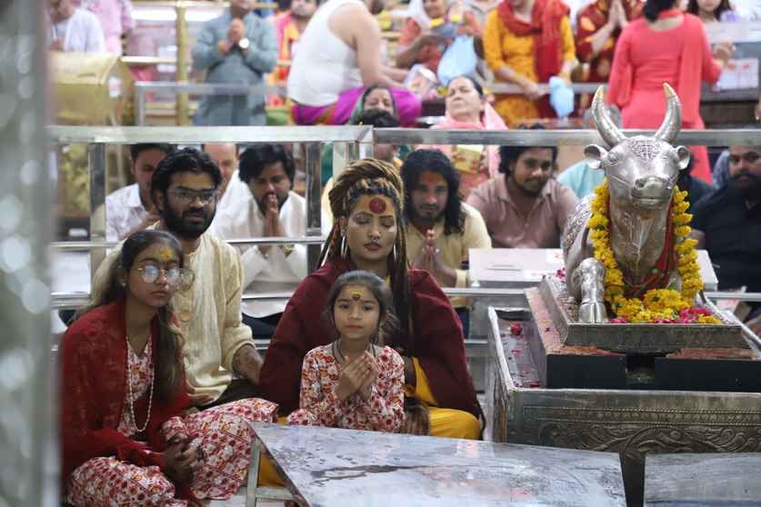 बाबा महाकाल की भस्म आरती। 