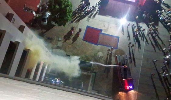 शहर में किया गया ब्लैक आउट। संवाद