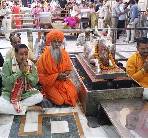 बाबा महाकाल की भस्म आरती। 