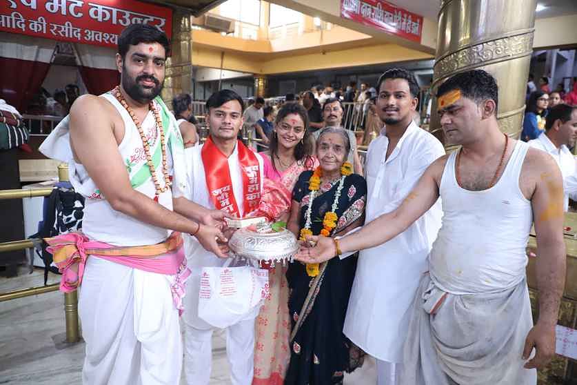 बाबा महाकाल की भस्म आरती। 