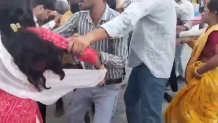 मारपीट का वीडियो।