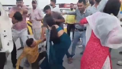 मारपीट का वीडियो।