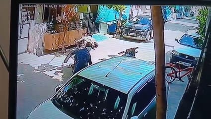बाइक चोरी का cctv फुटेज