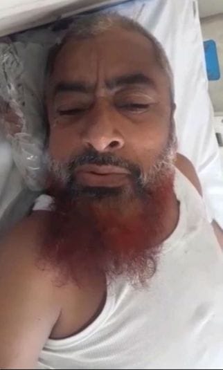 घटना के बाद आस पास खेतों में काम कर रहे किसानों से जानकारी लेती पुलिस। संवाद घटना के बाद आस पास खेतों में काम कर रहे किसानों से जानकारी लेती पुलिस। संवाद