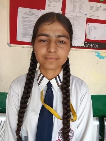 राधा कृष्णा पब्लिक स्कूल घंडालवीं की कंचन शर्मा रैंक दसवां। संवाद राधा कृष्णा पब्लिक स्कूल घंडालवीं की कंचन शर्मा रैंक दसवां। संवाद